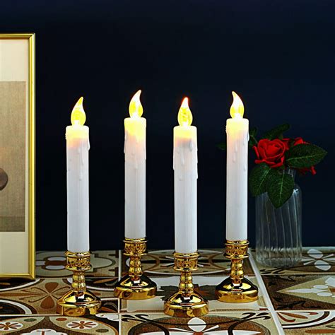 Create a soothing environment with Leejec's flameless taper candles